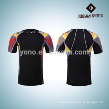 2017 new design sports blank compression shirts for young men